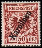 1899. Karolinen 50 Pf. REICHSPOST. (56*).  (Michel 6 II) - JF307834 - Karolinen