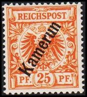 1897. Kamerun 25 Pf. REICHSPOST. (Michel 5) - JF307855 - Camerún