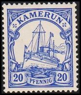 1900. KAMERUN 20 Pf. Kaiserjacht SMS Hohenzollern. (Michel 10) - JF307859 - Kameroen