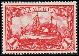 1905 - 1919. KAMERUN 1 MARK Kaiserjacht SMS Hohenzollern. 25:17.  (Michel 24 II B) - JF307874 - Kameroen