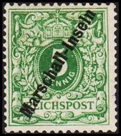 1897 - 1898. Marschall-Inseln 5 Pf. REICHSPOST. Sign R.F. STEUER BPP.  (Michel 2 II) - JF307744 - Marshall Islands