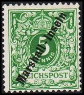 1899 - 1900. Marshall-Inseln 5 Pf. REICHSPOST. (Michel 8) - JF307750 - Marshalleilanden