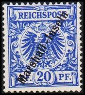 1899 - 1900. Marshall-Inseln 20 Pf. REICHSPOST. (Michel 10) - JF307753 - Islas Marshall