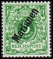 1900. Marianen 5 Pf. REICHSPOST (56*.) (Michel 2 II) - JF307775 - Isole Marianne