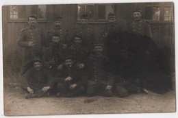 Carte Photo Militaria Groupe De Soldats Dont 1 Nommé De Hurigny Par RETY Bourges - Bourges