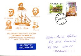 POLOGNE. Enveloppe Illustrée Ayant Circulé. Amundsen/Belgica. - Polarforscher & Promis