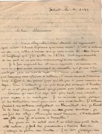 VP13.375 - MILITARIA -  Lettre De Mr Etienne EYRIOUX Au Camp Joubert à LE CHAMBON SUR LIGNON - Documenti