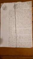 ACTE DE 03/1819 ACTE ACHAT FAMILLE LECHENET BEIRE LE CHATEL - Historische Dokumente