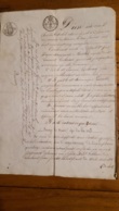 ACTE DE 02/1825 ACTE NOTAIRE ROYAL FAMILLE LECHENET A BEIRE LE CHATEL - Documents Historiques