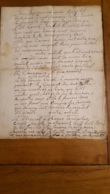 ACTE DE  09/1788 RECONNAISSANCE DE DETTES FAMILLE CUROT - Documentos Históricos