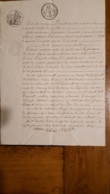 ACTE DE   01/1853  RESILIATION DE BAIL COMMUNE DE BEIRE LE CHATEL - Documents Historiques