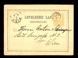 Hungary-Croatia - Stationery Sent From Vinkovci To Wien 29.06.1872., Via Osijek. / 2 Scans - Otros & Sin Clasificación