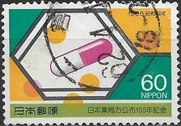 JAPAN 1986 Centenary Of Japanese Pharmacopoeia - 60y Capsule, Tablets And Structure Of Toluene FU - Used Stamps