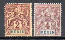 Bénin 34 Et 35 Sans Gomme - Unused Stamps