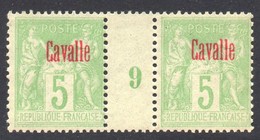 !!! PRIX FIXE : CAVALLE, PAIRE DU N°2 AVEC MILLESIME 9 (1899) NEUF ** - Neufs