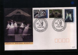 Australian Antarctic Terrritory 1993 Macquarie Island Antarctic Willife FDC - Lettres & Documents