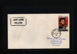 British Antarctic Territory 1973 Adelaide Island Interesting Cover - Brieven En Documenten