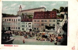 Rudolstadt, Markt, Markttag, Feldpost 1915 - Rudolstadt