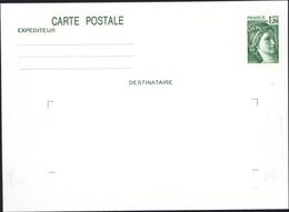 Carte Postale Entier Sabine Gandon 1.2 F Vert Repiquage CP Sallanches La Place Et Le Mont Blanc - Cartes Postales Repiquages (avant 1995)