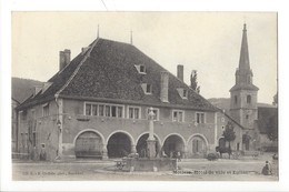 20862 - Môtiers Hôtel De Ville Et Eglise Fontaine Et Attelage - Môtiers 