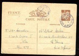 Entier Postal De Nice Pour Le Havre En 1941 - N146 - Standaardpostkaarten En TSC (Voor 1995)