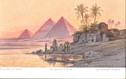 Delcampe - CPA SIGNED ILLUSTRATION, F. PERLBERG- THE PYRAMIDS OF GIZEH - Perlberg, F.
