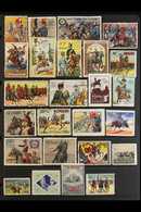 HORSES FRANCE - WWI DELANDRE LABELS 1915-1916 Attractive Fine Mint Collection Of Colourful Labels On A Stock Page, All D - Non Classificati