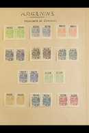 REVENUE STAMPS PROVINCE OF CORDOBA 1901-1913 Powerful Mint Collection On Album Pages, All Different, Some Issues In Pair - Otros & Sin Clasificación