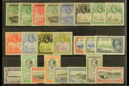 1922-1935 FINE MINT KGV SELECTION Presented On A Stock Card. Includes 1922 Set To 3d, 1924-33 "Badge" To 5d, 1934 Set To - Ascensión