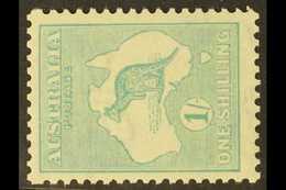 1915-27 1s Blue- Green Die III With WATERMARK SIDEWAYS, SG 40ba, Never Hinged Mint. Very Fresh. For More Images, Please  - Other & Unclassified