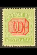 POSTAGE DUES 1909 10s Rosine And Yellow Green, SG D72, Very Fine Mint. For More Images, Please Visit Http://www.sandafay - Other & Unclassified