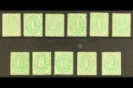 POSTAGE DUES 1902-04 Complete Set To 2s, Perf 11½, 12, Compound With 11, SG D22.32, Fine To Very Fine Mint. (11 Stamps)  - Other & Unclassified