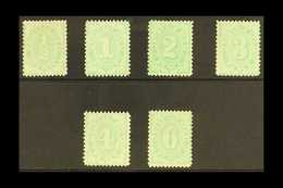 POSTAGE DUES 1906 Complete Set To 6d Green, Wmk Crown Over Single Line A, SG D45/50, Very Fine Mint (6d No Gum) (6 Stamp - Sonstige & Ohne Zuordnung