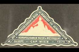 FRANZ JOSEPH LAND 1874 Polar Expedition Local Triangular Label, Fine Mint, Small Faults At Lower Left, Very Scarce. For  - Otros & Sin Clasificación
