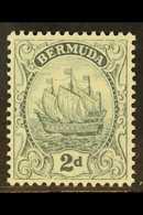 1922-34 2d Grey Ship, Watermark Reversed, SG 80x, Fine Nhm. For More Images, Please Visit Http://www.sandafayre.com/item - Bermudas