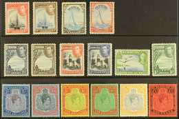 1938-52 Pictorial Definitive "Basic" Set Of All Values, SG 110/21d, Very Fine Mint (16 Stamps) For More Images, Please V - Bermudas