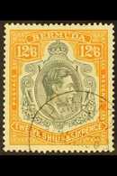1938-53 12s6d Deep Grey And Brownish Orange, SG 120, Very Fine Used. For More Images, Please Visit Http://www.sandafayre - Bermudes
