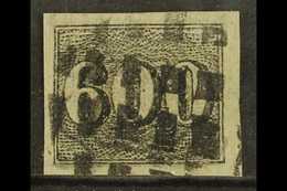 1850 600r Black On Greyish Paper, SG 24B, Very Fine Used With Large Margins For More Images, Please Visit Http://www.san - Otros & Sin Clasificación