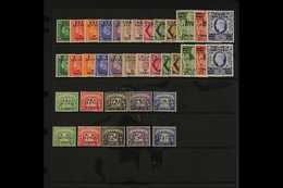ERITREA 1948-49 And 1950 Sets, Postage Due 1950 And  1951 Sets, SG E 1/25, ED 1/10, Lightly Hinged Mint. (36 Stamps) For - Africa Oriental Italiana