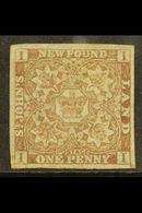 1861-64 1d Chocolate-brown Imperf, SG 16, Lightly Hinged Mint With 4 Good Neat Margins. For More Images, Please Visit Ht - Other & Unclassified