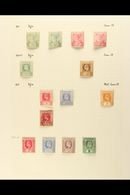 1900-1950 MINT & USED COLLECTION On Leaves, Inc 1900 Sets (x2) Mint, 1902-03 To 6d Mint, 1905 1d (x2, One Used), 2½d & 1 - Iles Caïmans