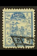 AMOY 1895 2c Blue Herons TYPE I Local Stamp, SG 3, Finely Used, Small Thin, Fresh. For More Images, Please Visit Http:// - Sonstige & Ohne Zuordnung