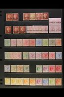 1880-1910 MINT SELECTION CAT £2000+ Presented On A Stock Page. An All Different Selection That Includes 1880 1d Pl 215 X - Altri & Non Classificati