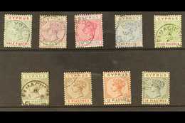 1894 Die II New Colours Set To 18pi, SG 40/48, Fine To Very Fine Used. (9 Stamps) For More Images, Please Visit Http://w - Other & Unclassified