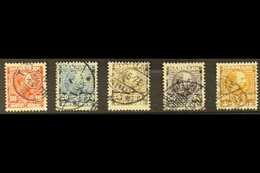 1904-06 Coarse Background Complete Set, SG 104/108, Fine Used. (5 Stamps) For More Images, Please Visit Http://www.sanda - Otros & Sin Clasificación