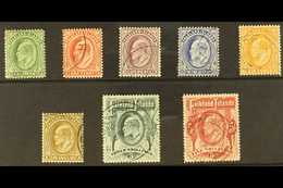 1904-12 KEVII Definitives Complete Set, SG 43/50, Very Fine Used. (8 Stamps) For More Images, Please Visit Http://www.sa - Falkland