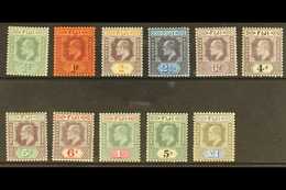1903 Complete Set, SG 104/114, Extremely Fine Mint With The Barest Trace Of Hinge On The £1. (11 Stamps) For More Images - Fiji (...-1970)