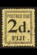 POSTAGE DUE 1917-18 2d Black (narrower Setting), SG D5c, Used With Neat Light Sunburst Cancellation, A Rare Stamp. For M - Fiji (...-1970)