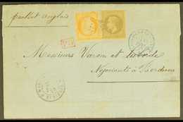 GENERAL ISSUES USED IN MARTINIQUE 1872 (27 Jan) Entire Letter Addressed To France, Bearing French Colonies 30c Napoleon  - Sonstige & Ohne Zuordnung