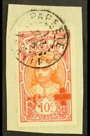 OCEANIA 1915-16 10c + 5c Orange & Carmine Red Cross (bar Under "c") SURCHARGE INVERTED Variety (Yvert 41a, SG 40a), Very - Other & Unclassified